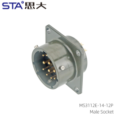 MS3112 Connector: MIL-DTL-26482 Bayonet Circular Socket