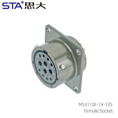 MS3112 Connector: MIL-DTL-26482 Bayonet Circular Socket