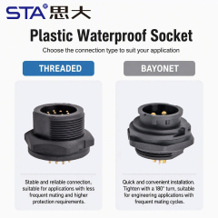C13 13/16"UNS bayonet waterproof socket Connector IP67/IP68