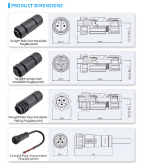 C13 13/16"-28UNS bayonet waterproof connector IP67/IP68