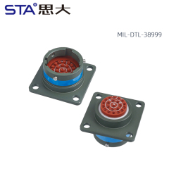 MS27508E12B35P MIL-DTL-38999 Series II 22-Pin Flange Receptacle