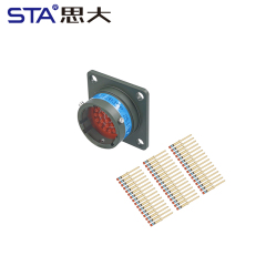 MS27508E12B35P MIL-DTL-38999 Series II 22-Pin Flange Receptacle