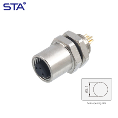 M5 Front Mount Female Socket