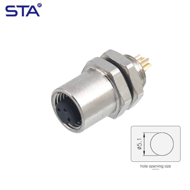 M5 Front Mount Female Socket