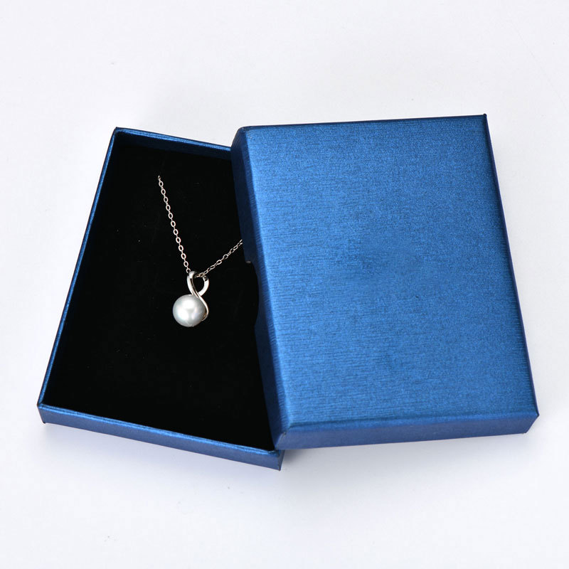 7-8mm White Akoya Pearl Pendant and Zirconia Necklace