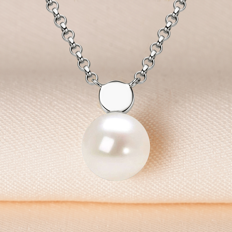 8 mm Freshwater Pearl Pendant Necklace