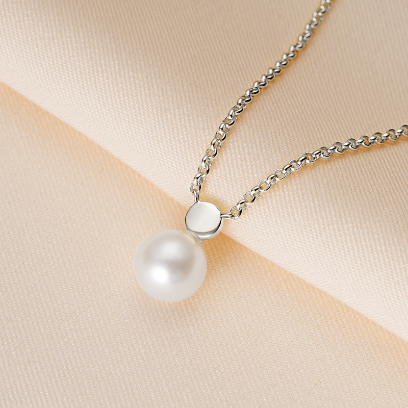 8 mm Freshwater Pearl Pendant Necklace