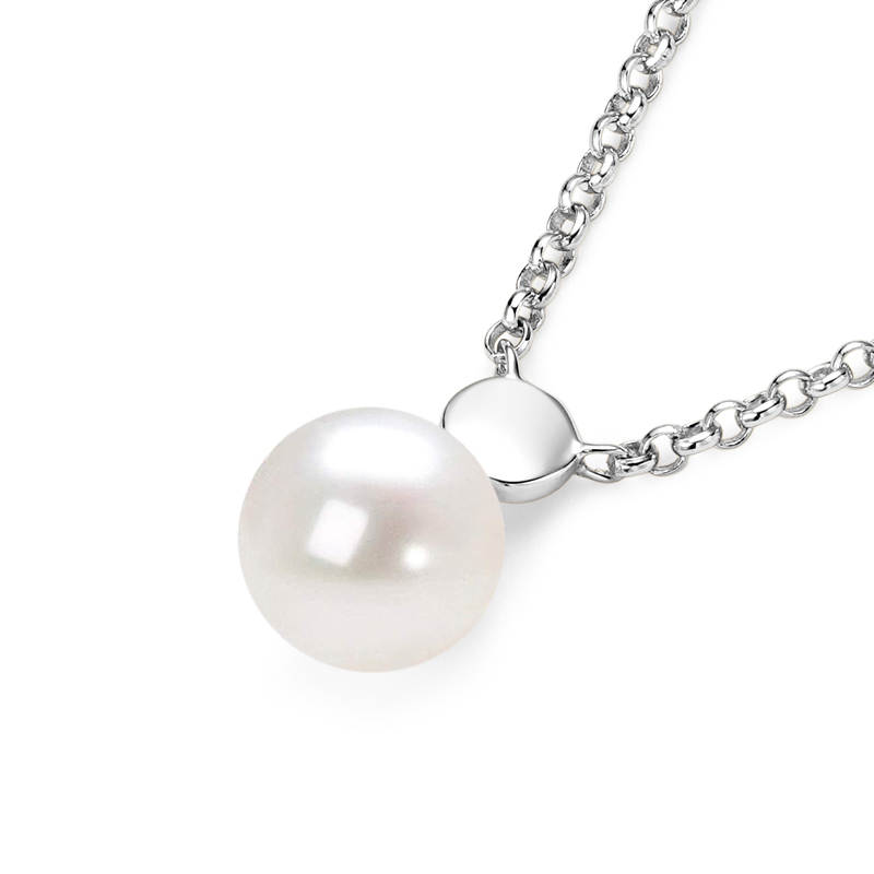 8 mm Freshwater Pearl Pendant Necklace