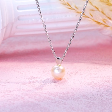 8 mm Freshwater Pearl Pendant Necklace