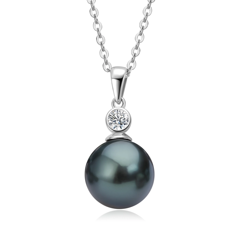 9mm Tahitian Black Pearl Pendant