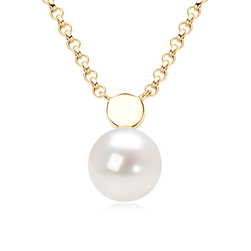 8 mm Freshwater Pearl Pendant Necklace