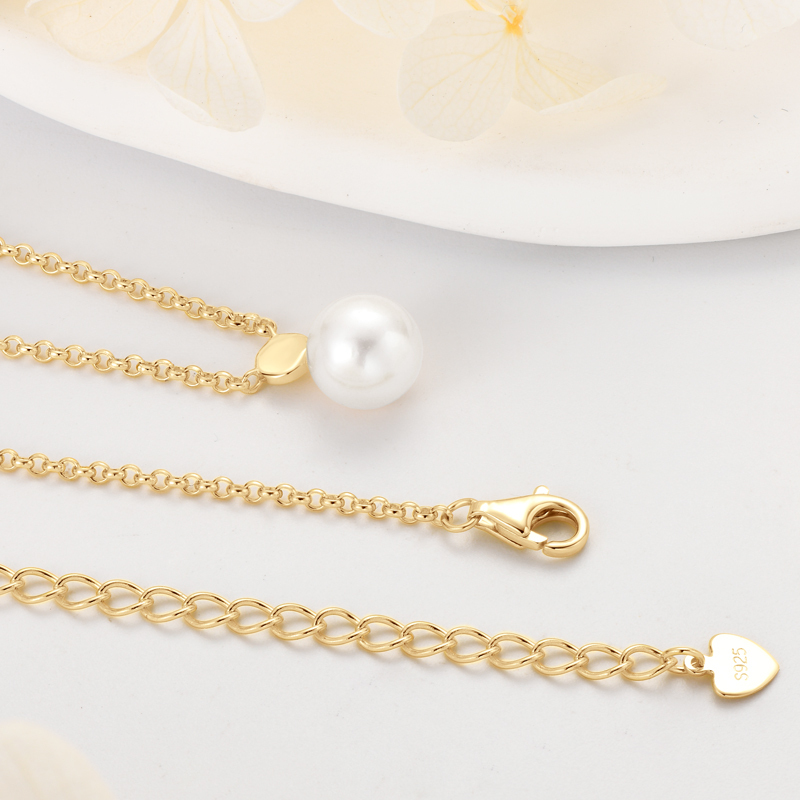 8 mm Freshwater Pearl Pendant Necklace