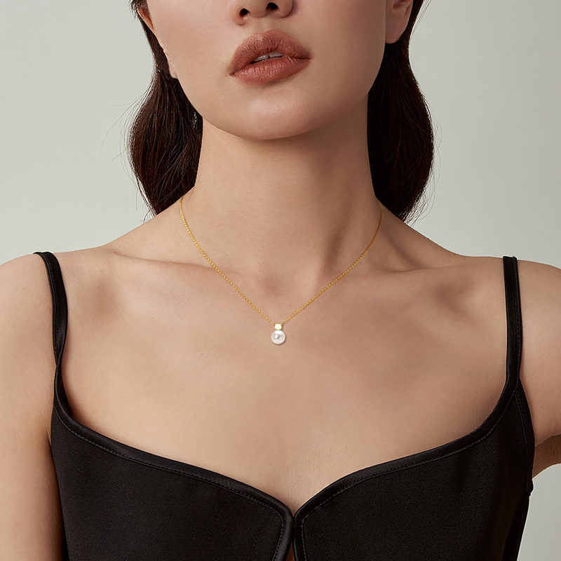 8 mm Freshwater Pearl Pendant Necklace