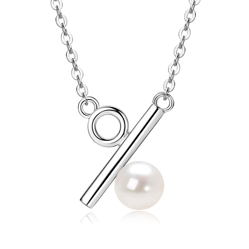 Newest Vintage Style S925 Sterling Silver Freshwater Pearl Necklace