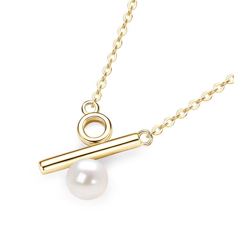 Newest Vintage Style S925 Sterling Silver Freshwater Pearl Necklace