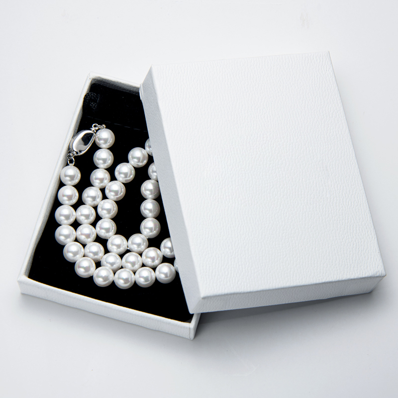 8-9 mm Freshwater White Beaded Pearl Necklace