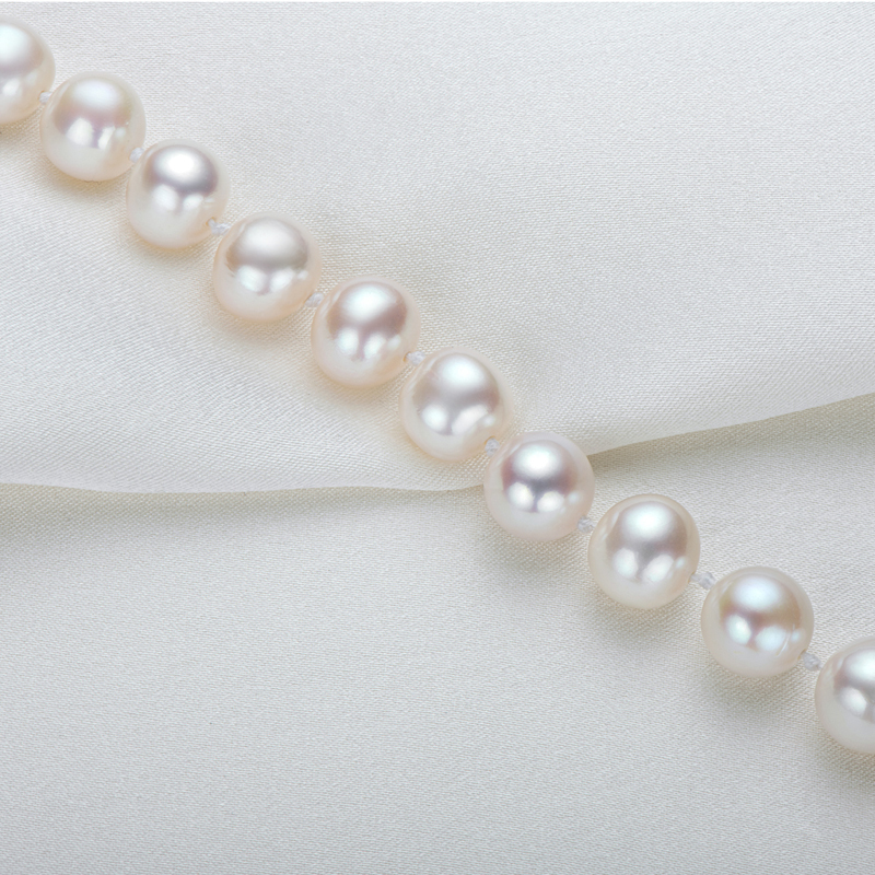 High-Gloss Freshwater White Mother-of-Pearl Beaded Bracelets