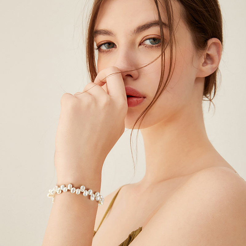 4 mm Freshwater Cultured Baroque Pearl Bracelet