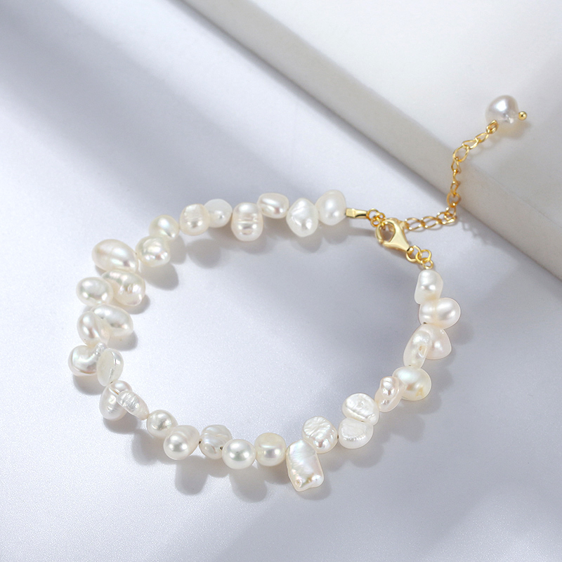 4 mm Freshwater Cultured Baroque Pearl Bracelet