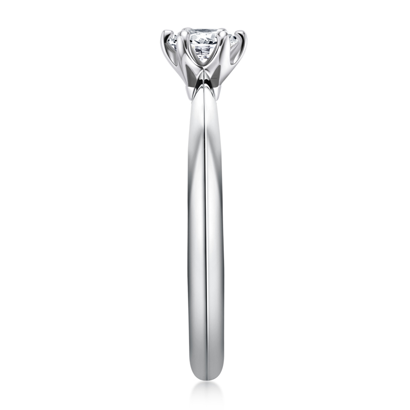 Classic 6-Prong Round Cut Moissanite Solitaire Engagement Ring