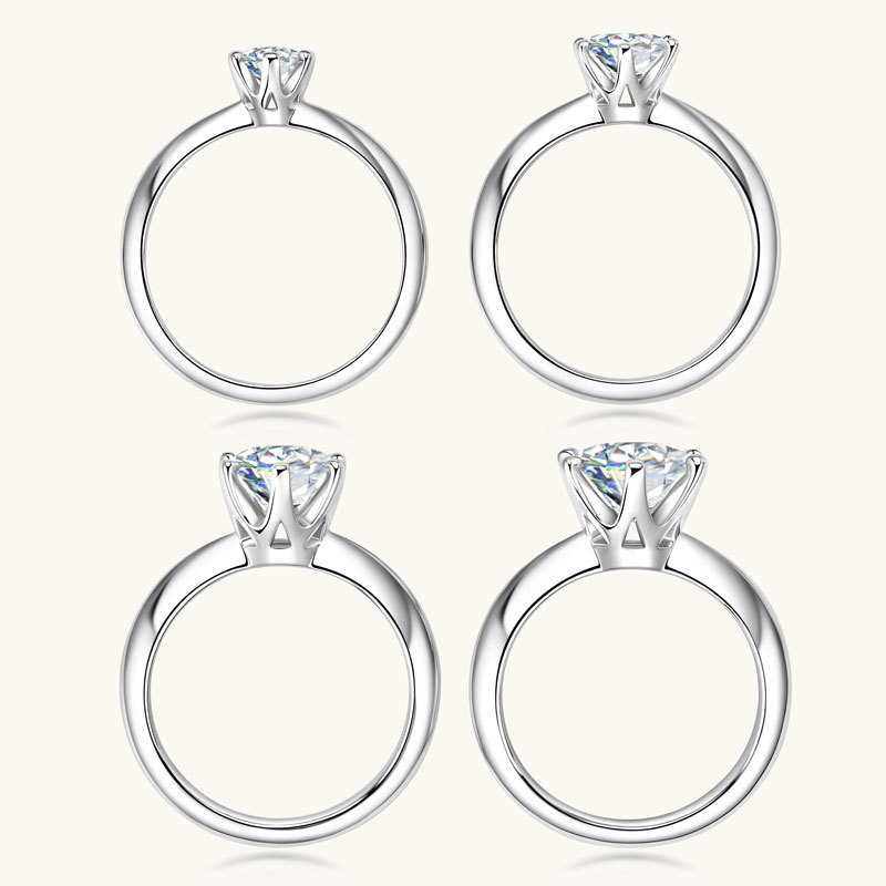 The "Eternal Sparkle" 6-Prong Moissanite Solitaire