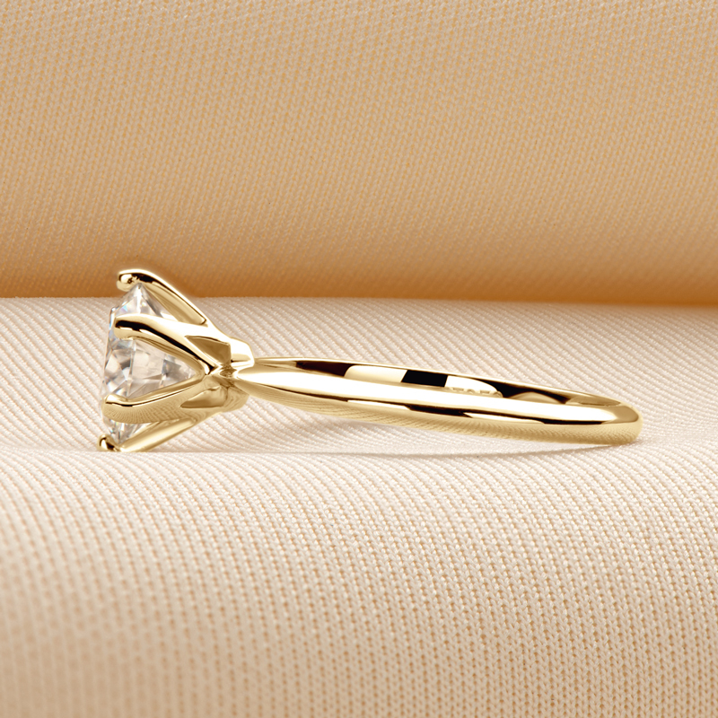 The "Eternal Sparkle" 6-Prong Moissanite Solitaire