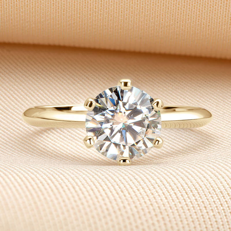 The "Eternal Sparkle" 6-Prong Moissanite Solitaire