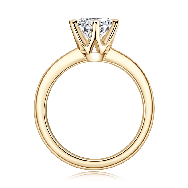 The "Eternal Sparkle" 6-Prong Moissanite Solitaire