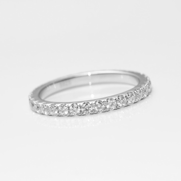 2mm Round Moissanite Full Eternity Band Ring