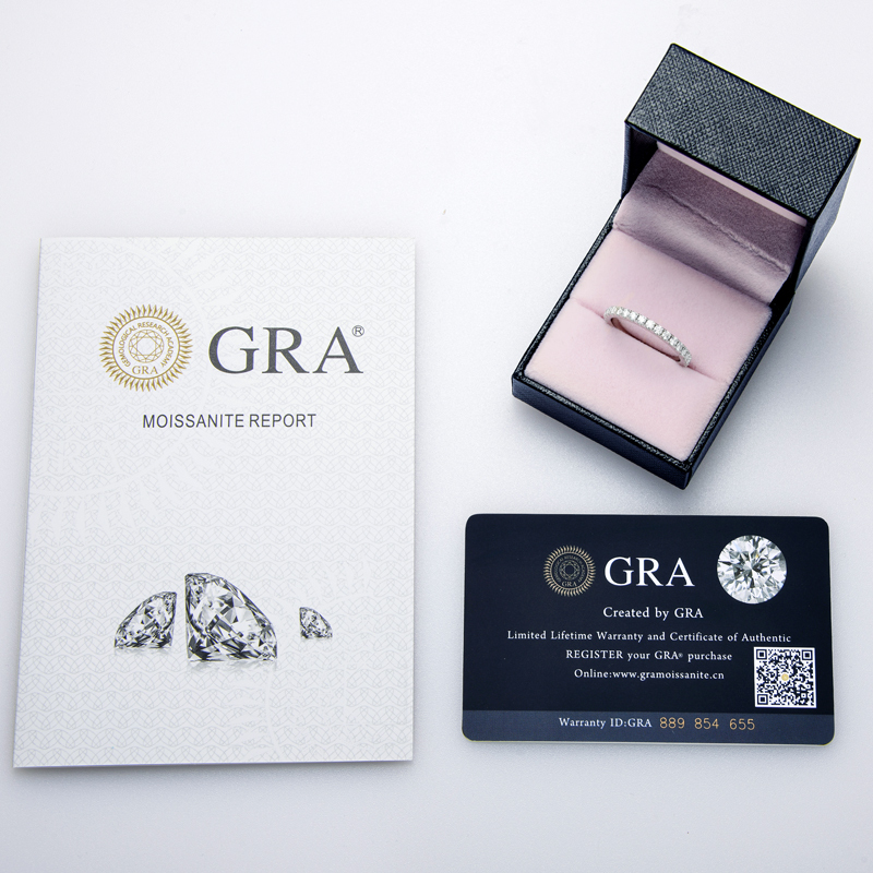 2mm Round Moissanite Full Eternity Band Ring