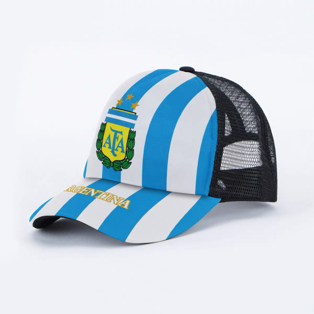 National Team Style Football Mesh Cap – Breathable Fan Baseball Hat
