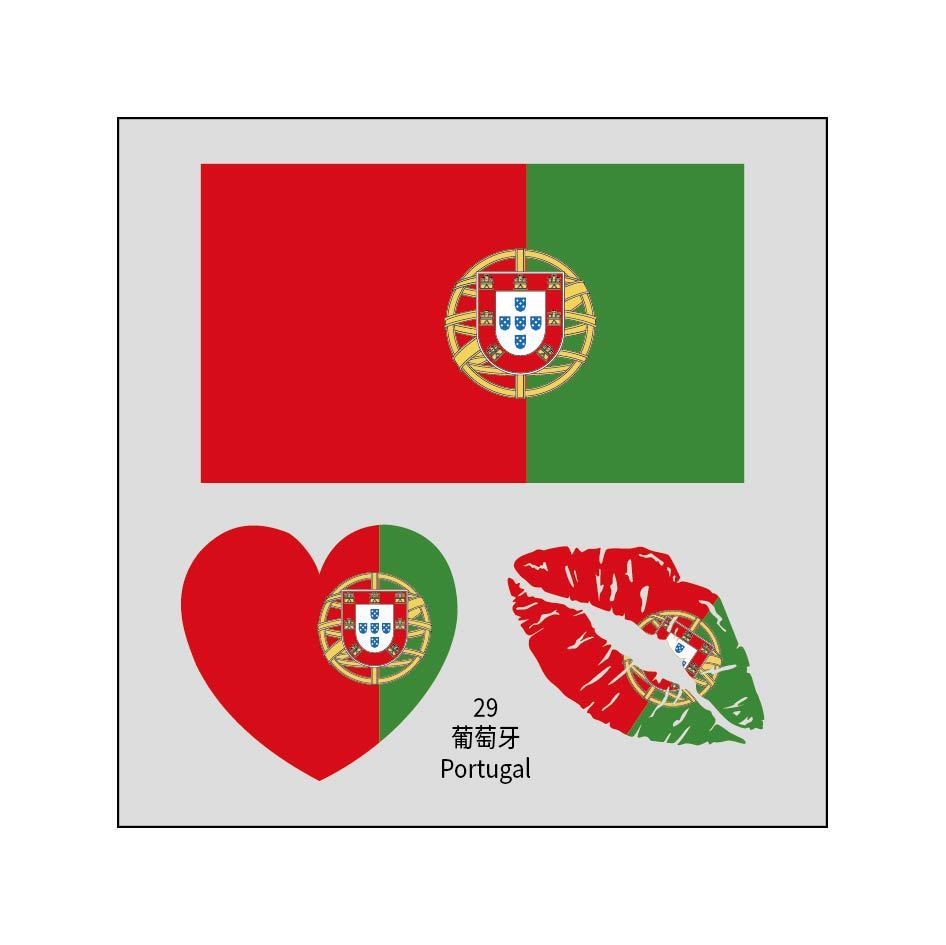2026 Football Fan Temporary Tattoos – Soccer Face & Body Water Transfer Stickers