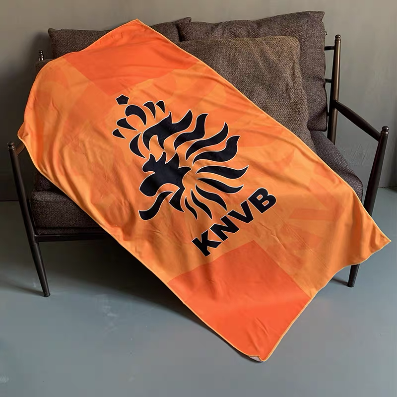 Football Club Style Large Bath Towel – Soft Absorbent Fan Beach Towel