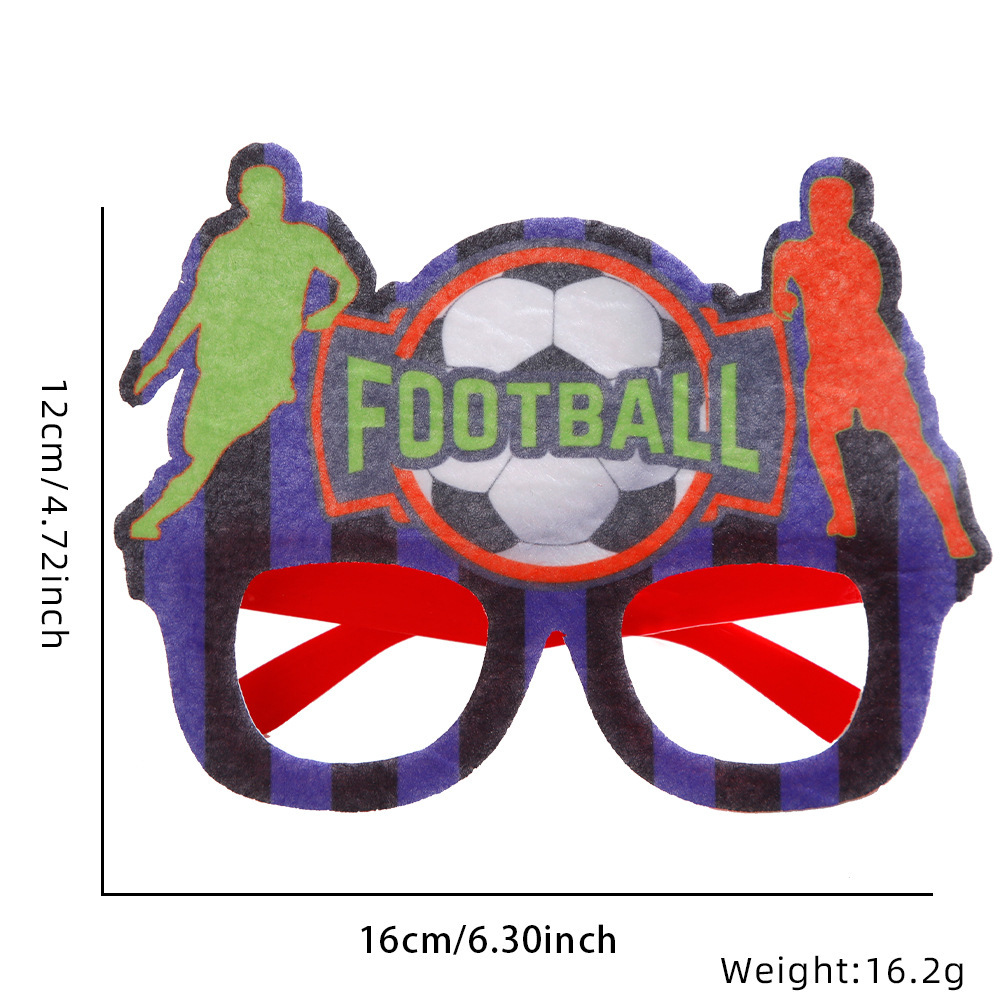 2026 Football Party Glasses – Soccer Theme Fan Decoration Props for Bar & Club Events