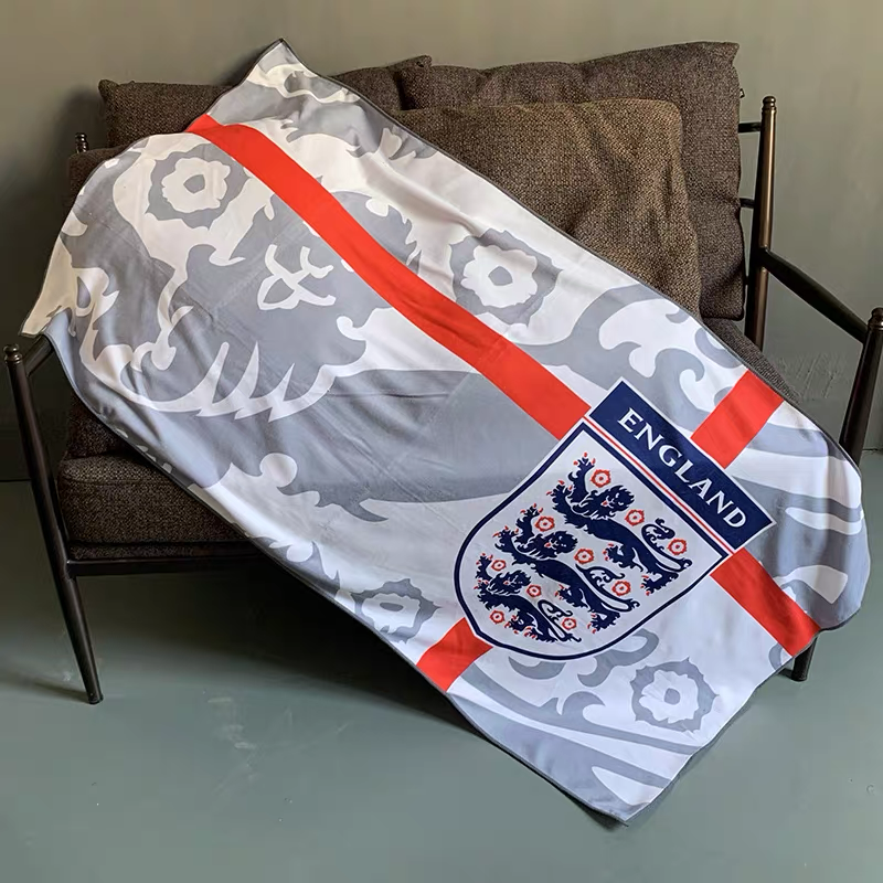Football Club Style Large Bath Towel – Soft Absorbent Fan Beach Towel