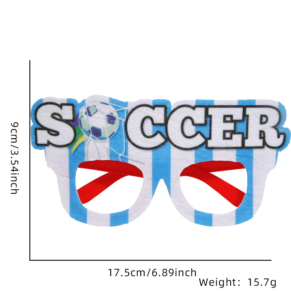 2026 Football Party Glasses – Soccer Theme Fan Decoration Props for Bar & Club Events