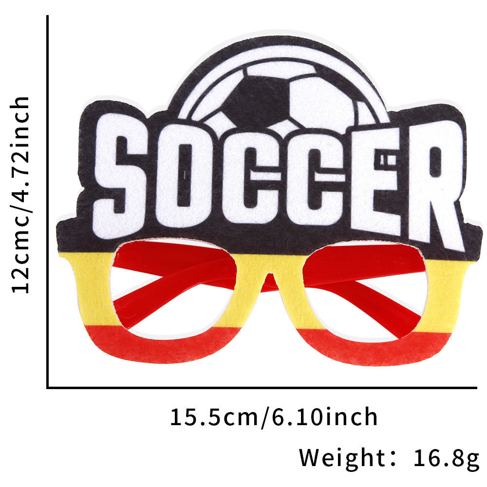 2026 Football Party Glasses – Soccer Theme Fan Decoration Props for Bar & Club Events