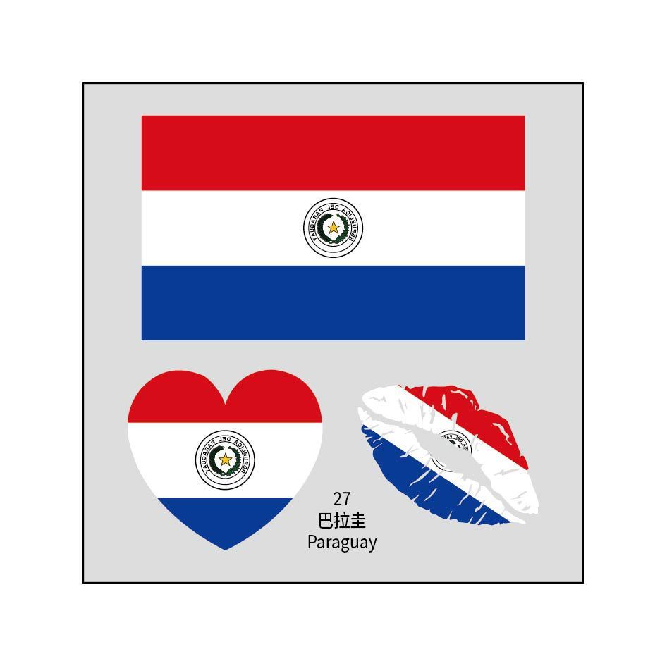 2026 Football Fan Temporary Tattoos – Soccer Face & Body Water Transfer Stickers