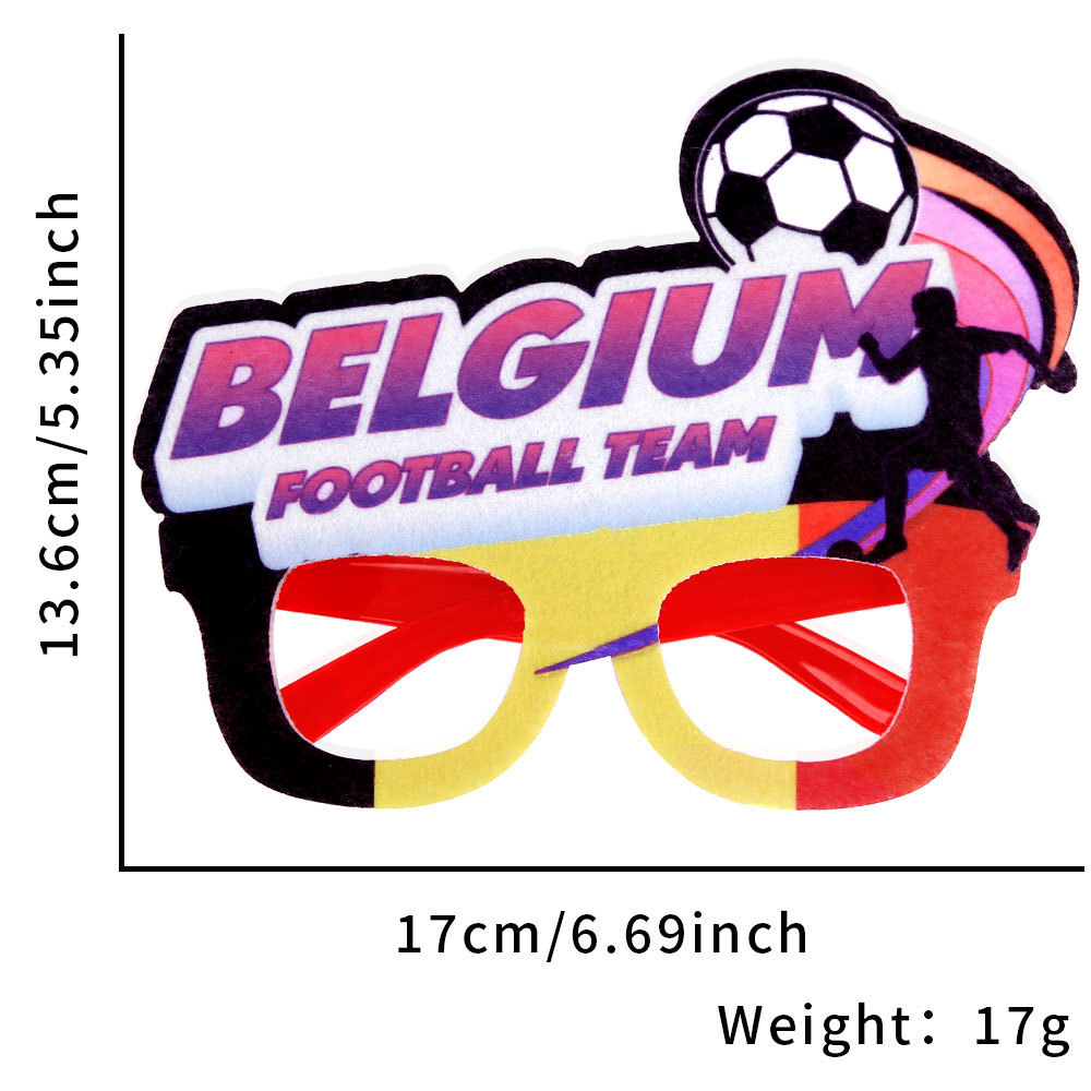 2026 Football Party Glasses – Soccer Theme Fan Decoration Props for Bar & Club Events