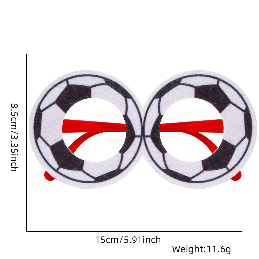 2026 Football Party Glasses – Soccer Theme Fan Decoration Props for Bar & Club Events
