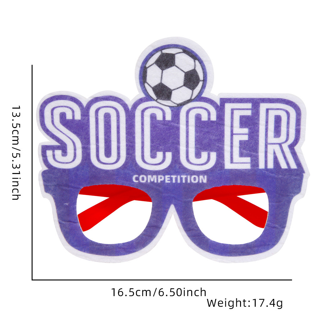 2026 Football Party Glasses – Soccer Theme Fan Decoration Props for Bar & Club Events