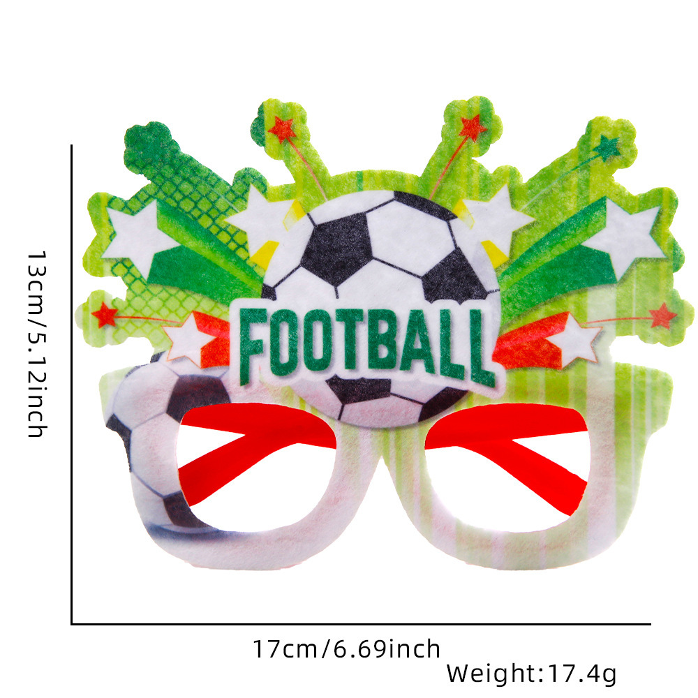 2026 Football Party Glasses – Soccer Theme Fan Decoration Props for Bar & Club Events