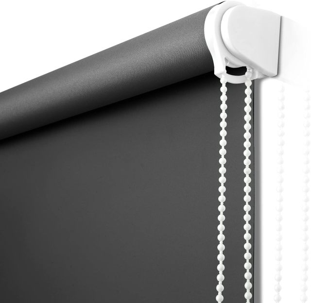 indoor Roller Blinds and Shades, Thermal Insulated Window Blinds Easy to Install Blackout Roller Blinds with Chain Cord for Living Room
