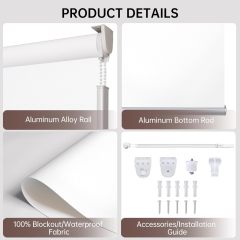 white Blackout Blinds Blackout Window Blinds Dark Out Blinds Blackout Roller Shades Roller Shades Roller Shade Blinds For Windows Home Use High Quality