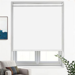 Manufacturer's Heavy-Duty Roller Blinds Blackout Window Shade for Indoor Use Plain Fabric Horizontal Built-in for Hotels