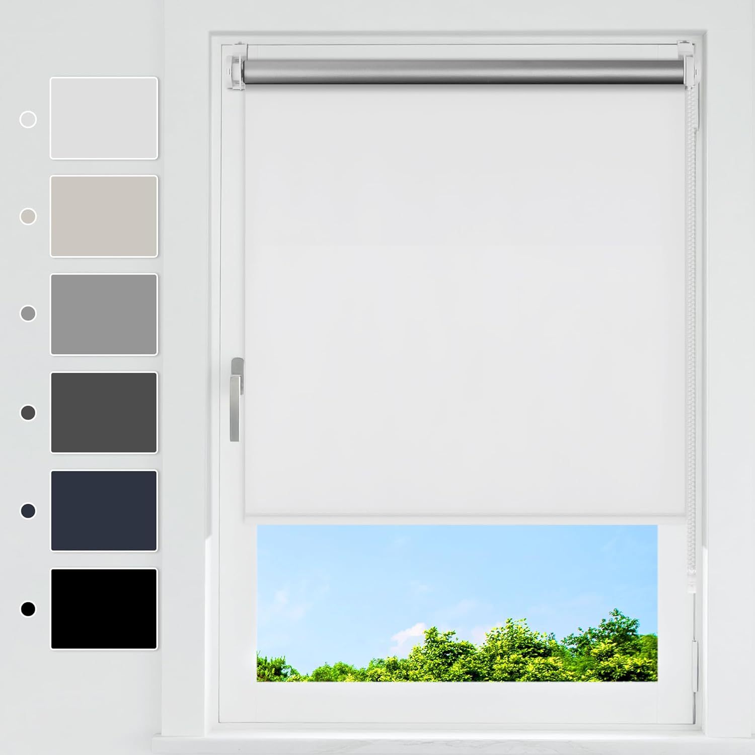 Factory Wholesale Modern Blackout Blinds Roller Shades mini roller blinds with hook No Drilling Roller Blinds Easy to Install for Windows