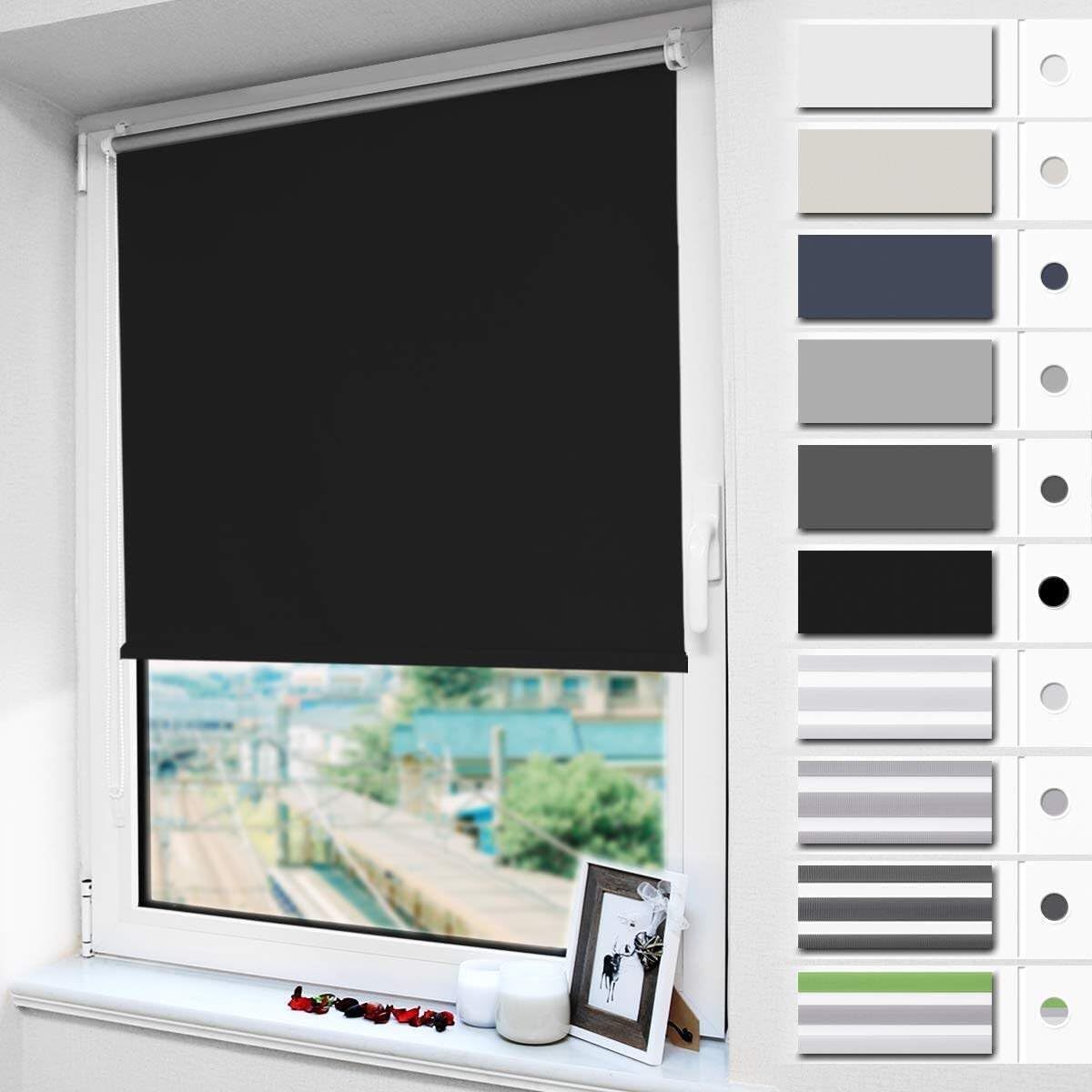 Factory Wholesale Modern Blackout Blinds Roller Shades mini roller blinds with hook No Drilling Roller Blinds Easy to Install for Windows