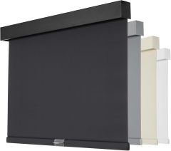 Low Price Factory Hot Sale Blackout Black Roller Shades Cordless Blinds For Windows, Free-Stop Shades With Valance, Thermal Insulated Fabric, Uv Protection