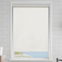 Factory Customized Free-Stop Cordless Window Shades Blackout Roller Blinds With Fabric-Covered Aluminum Valance
