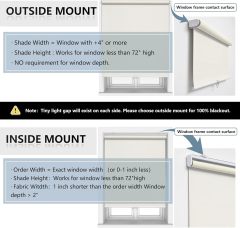 Factory Customized Free-Stop Cordless Window Shades Blackout Roller Blinds With Fabric-Covered Aluminum Valance